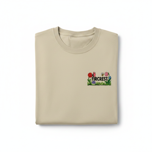 Fircrest Sand Tee - Smaller Pocket Logo